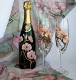Decoupage boca šampanjca Decoupage boca šampanjca