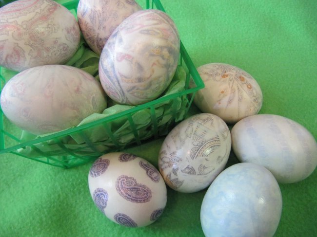 Uskršnja decoupage of eggs