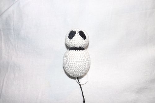 Pletena panda igračka s vlastitim rukama