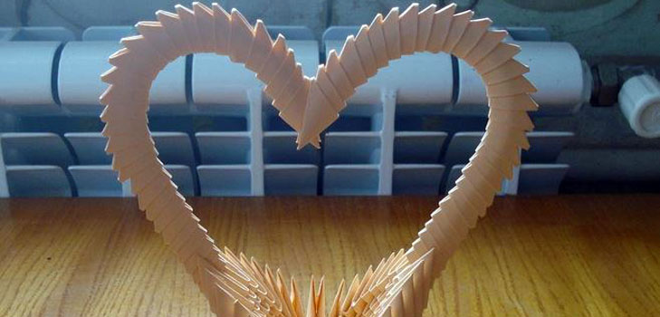 Kako napraviti origami iz srca papira, video