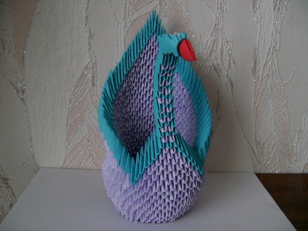 Kako napraviti labud origami iz modula - instrukcija korak po korak s fotografijama i videozapisima