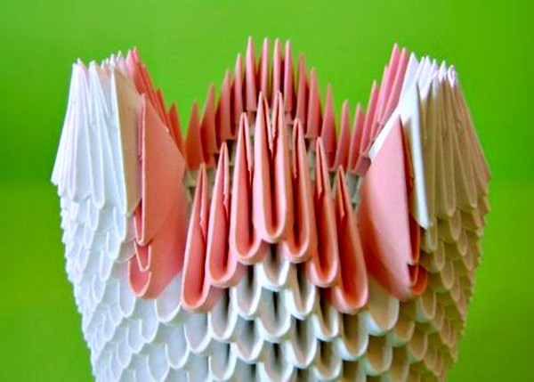 Kako napraviti labud origami iz modula - instrukcija korak po korak s fotografijama i videozapisima