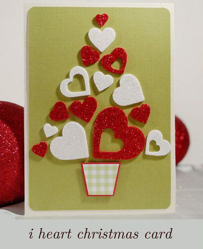 Božićna kartica sa stilom za scrapbooking za novu godinu 2015. s vlastitim rukama