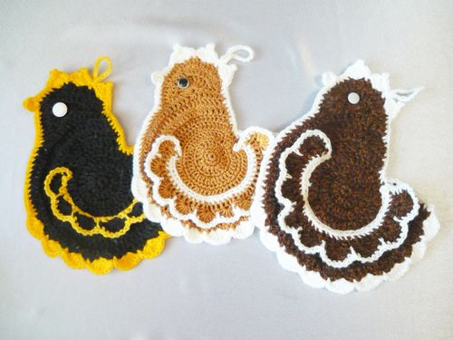 Pothook-hen crochet, shema. Majstorska klasa na pletenju kuka za kuku