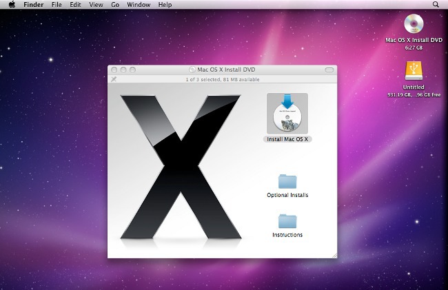 Kako instalirati Mac OS X