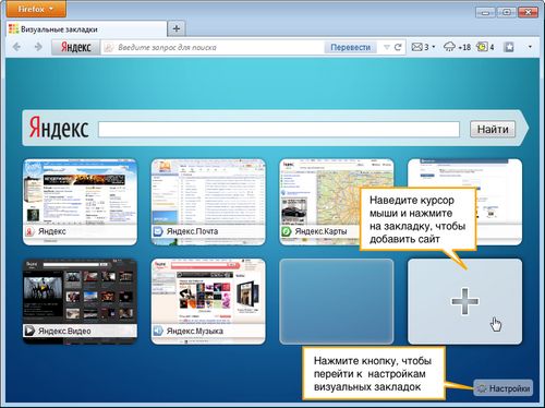 napraviti oznaku za Yandex