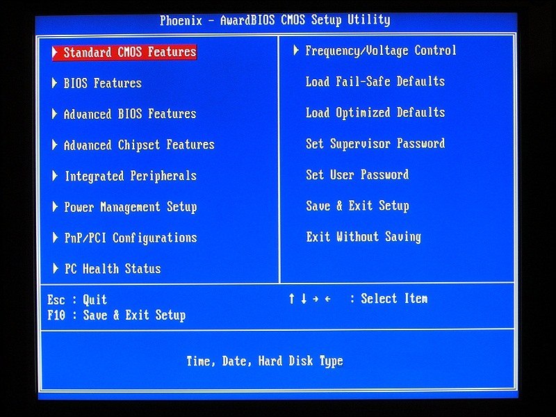 bios prozor