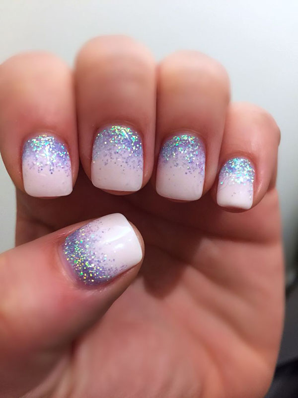 Glitter i Swarovski kamen kao trend zimske manikure 2016-2017