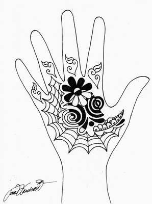 Mehendi kod kuće: foto projekti i skice za mehendi