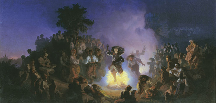 Ivan Kupala je praznik pun mističnih obreda i uvjerenja. Navečer nagađao Ivanu. Pjesme i pjesme na Ivanovu danu