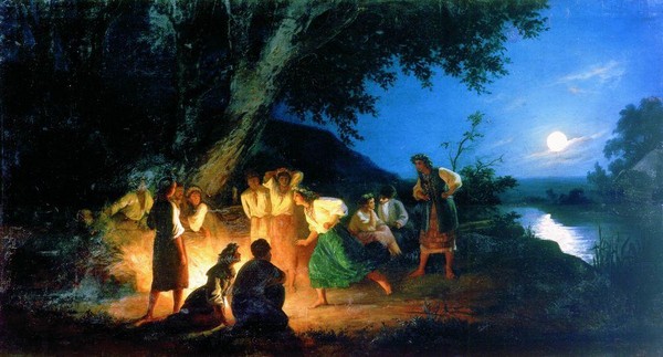 Ivan Kupala je praznik pun mističnih obreda i uvjerenja. Navečer nagađao Ivanu. Pjesme i pjesme na Ivanovu danu