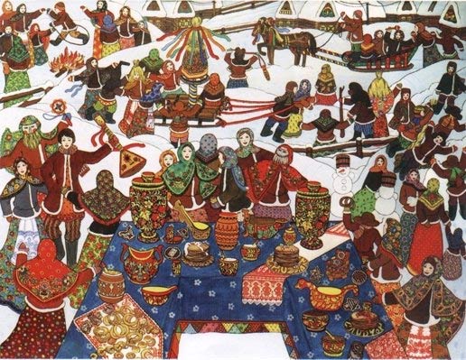 Kako crtati Shrovetide? Nacrtajte proljetni praznik s djecom