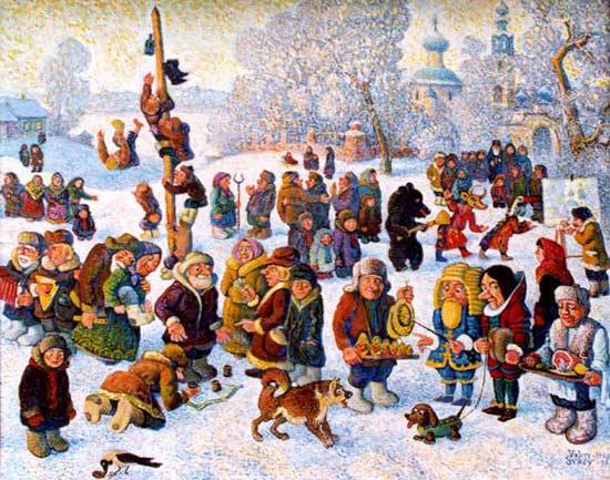 Kako crtati Shrovetide? Nacrtajte proljetni praznik s djecom