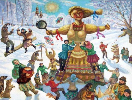 Kako crtati Shrovetide? Nacrtajte proljetni praznik s djecom