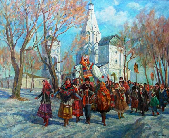 Kako crtati Shrovetide? Nacrtajte proljetni praznik s djecom