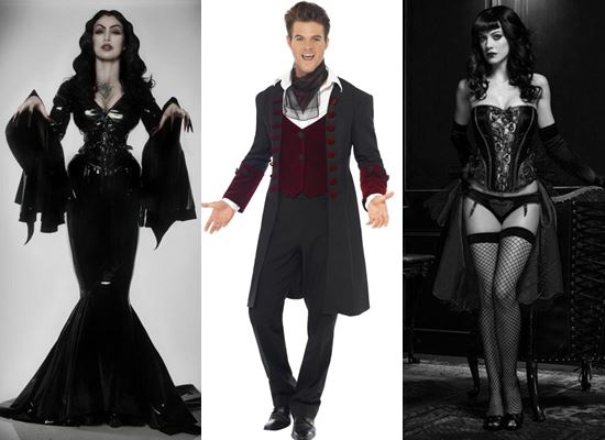 Vampira kostim za Halloween: foto kako napraviti vlastite ruke