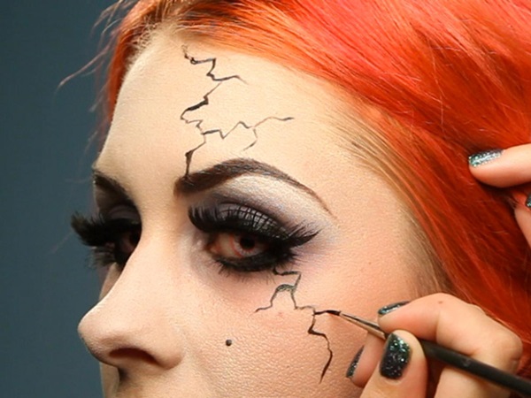Scary šminka za Halloween s vlastitim rukama za djevojčice i djevojke