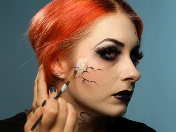 Scary šminka za Halloween s vlastitim rukama za djevojčice i djevojke