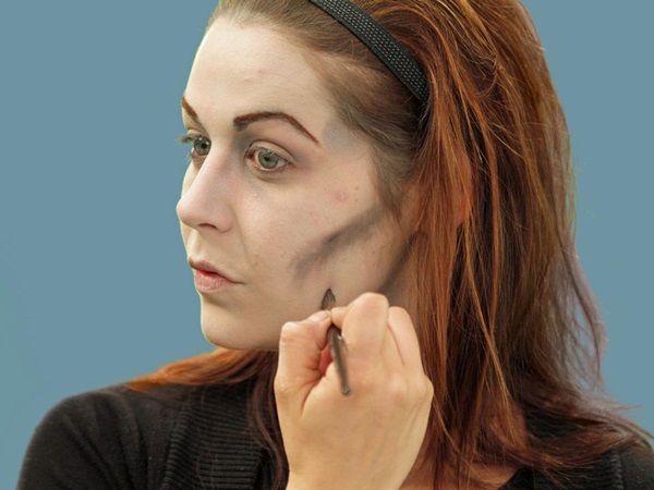 Scary šminka za Halloween s vlastitim rukama za djevojčice i djevojke