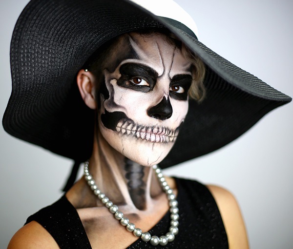 Scary šminka za Halloween s vlastitim rukama za djevojčice i djevojke