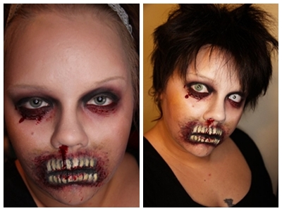 Zombie Makeover za Halloween 2016: fotografija, video kako napraviti vlastite ruke