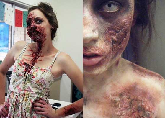 Zombi Makeover za Halloween: foto, video kako napraviti vlastite ruke