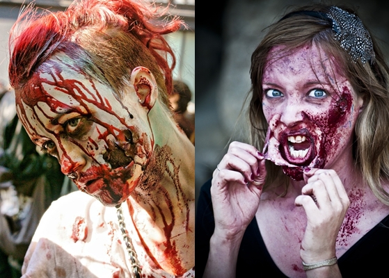Zombi Makeover za Halloween: foto, video kako napraviti vlastite ruke