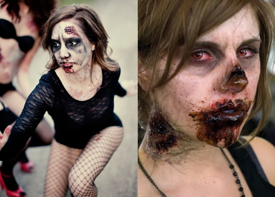 Zombi Makeover za Halloween: foto, video kako napraviti vlastite ruke