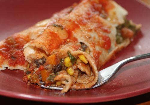 Enchiladas s grahom i korjenastim povrćem