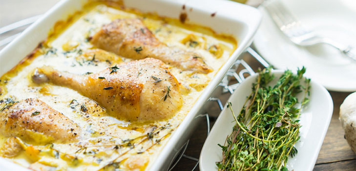 Jednostavan recept: piletina s gljivama u umaku od senfa