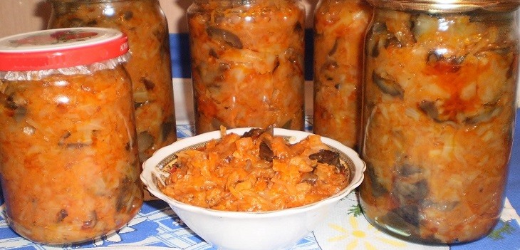 Gljiva hodgepodge: recept za zimu