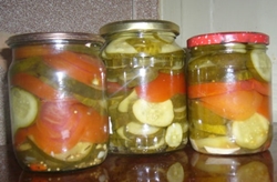 Salata od krastavaca i papra zimi