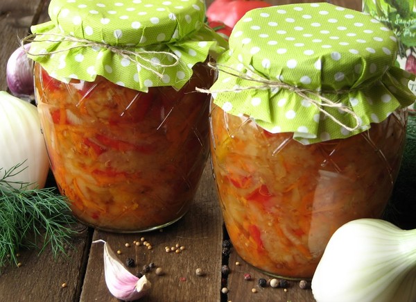 Salata s rižom i povrćem za zimu. Recepti salata za zimu sa rižom i rajčica, tikvice, mrkva