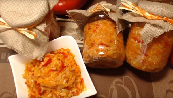 Salata s rižom i povrćem za zimu. Recepti salata za zimu sa rižom i rajčica, tikvice, mrkva