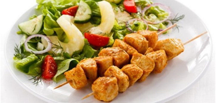 shish kebab s povrćem