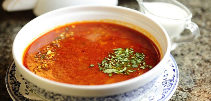 Soup-harcho - recept s piletinom