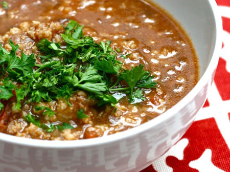 Soup-harcho - recept s piletinom